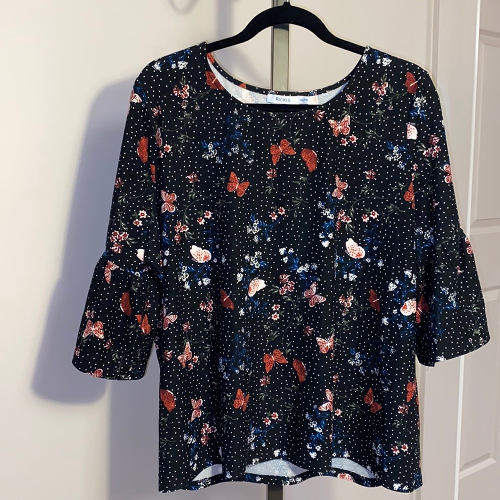 Ruffle butterfly top
